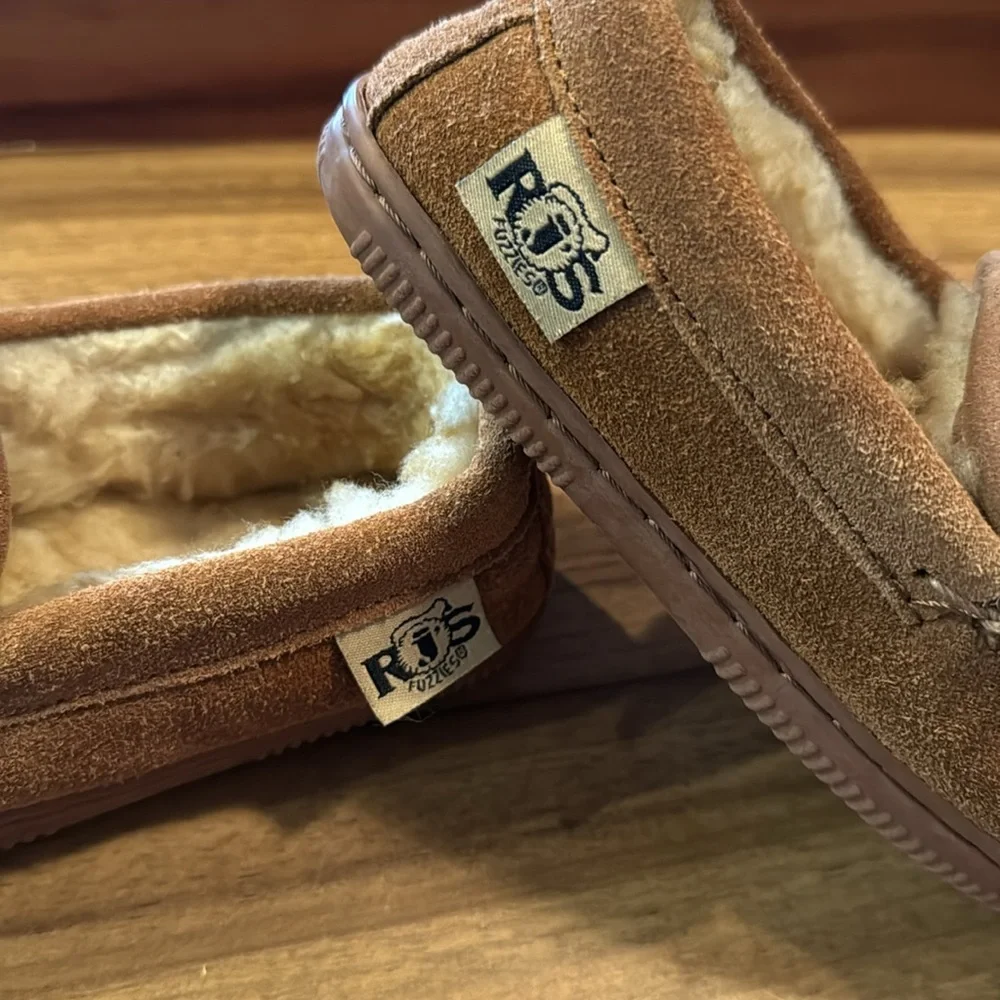 RJ’S Fozzies Kids Suede Moccasins. Size 1